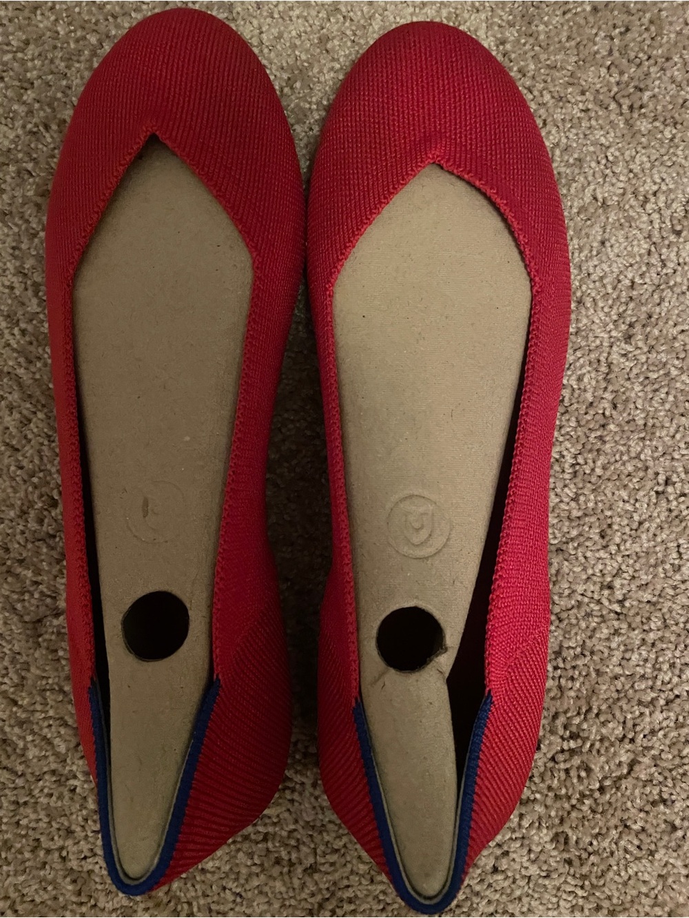 Rothy's Bright Red Flats - Picture 3 of 4